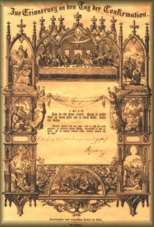Konfirmationsurkunde Valentin Spangenmacher 29.Mai 1882